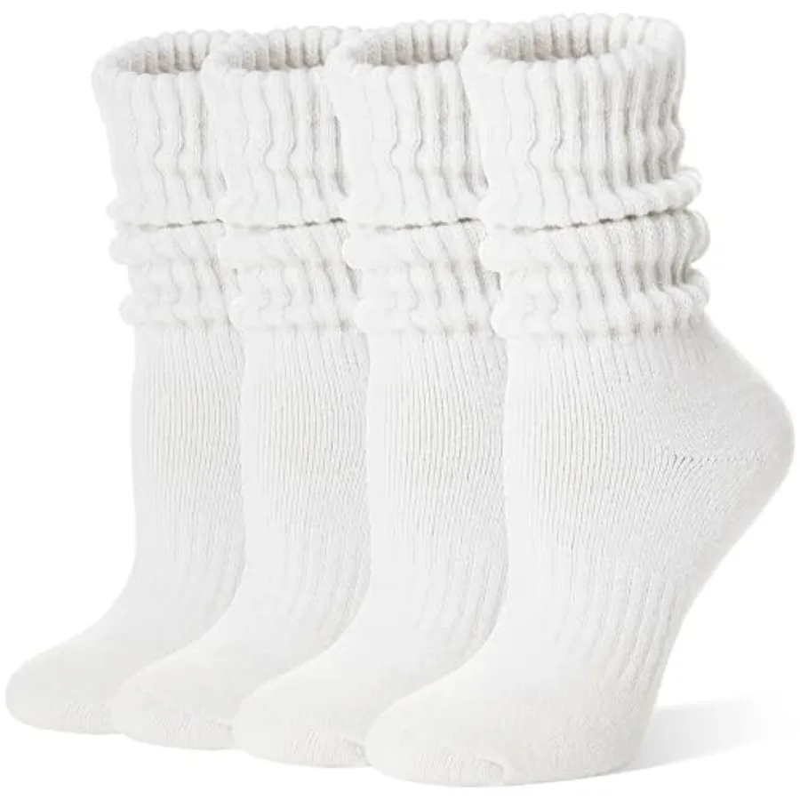 EBMORE Merino Wool Slouch Boot Socks Thermal Warm Winter Thick Scrunch Cozy Crew Socks for Women 4 Pairs
EBMORE Merino Wool Slouch Boot Socks Thermal Warm Winter Thick Scrunch Cozy Crew Socks for Women 4 Pairs