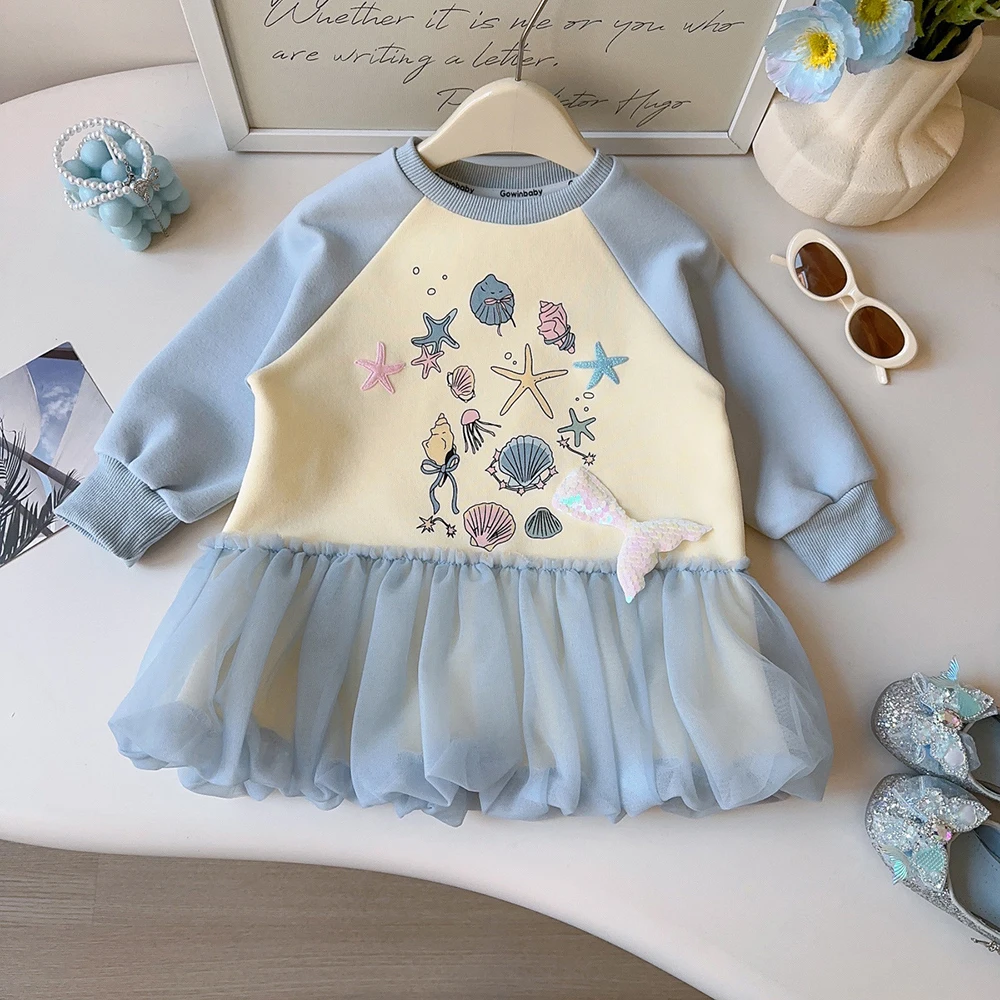 Платье-свитшот для девочек 2-8 лет, весеннее, с принтом «Океанский мир», с оборками из фатина, длинными рукавами, повседневное, для вечеринок
Платье-свитшот для девочек 2-8 лет, весеннее, с принтом «Океанский мир», с оборками из фатина, длинными рукавами, повседневное, для вечеринок