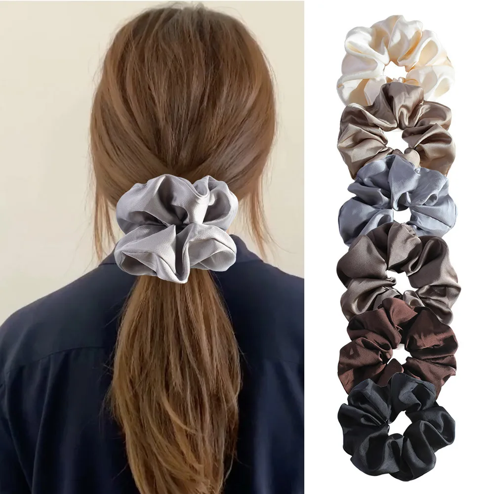 Silk Satin Scrunchies Korean Ladies Girls Elastics Hair Women Band Ponytail Hold Hair Accessories
Silk Satin Scrunchies Korean Ladies Girls Elastics Hair Women Band Ponytail Hold Hair Accessories