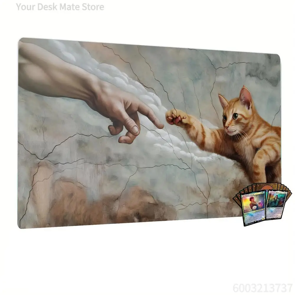 Orange Cat Stretches Out Its Claws Design Magic Party Game Mat Durable Rubber for TCG Games / Mouse Pad Offices Desk Mats
Orange Cat Stretches Out Its Claws Design Magic Party Game Mat Durable Rubber for TCG Games / Mouse Pad Offices Desk Mats