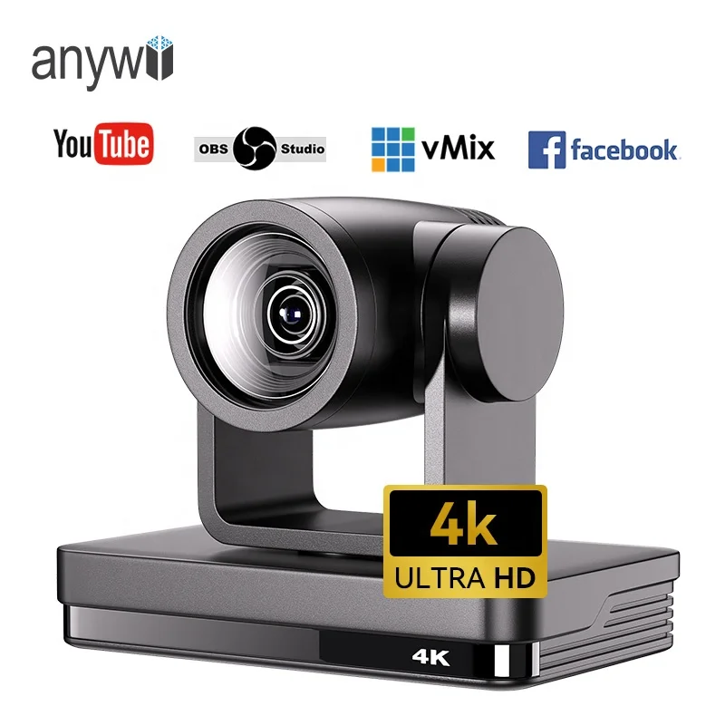 Anywii SDI HDM I NDI HX2 HX3 Ptz Ndi 4k Ip Poe Ptz Broadcasting 12x Zoom Camera Radio Station Broadcasting Equipment
Anywii SDI HDM I NDI HX2 HX3 Ptz Ndi 4k Ip Poe Ptz Broadcasting 12x Zoom Camera Radio Station Broadcasting Equipment