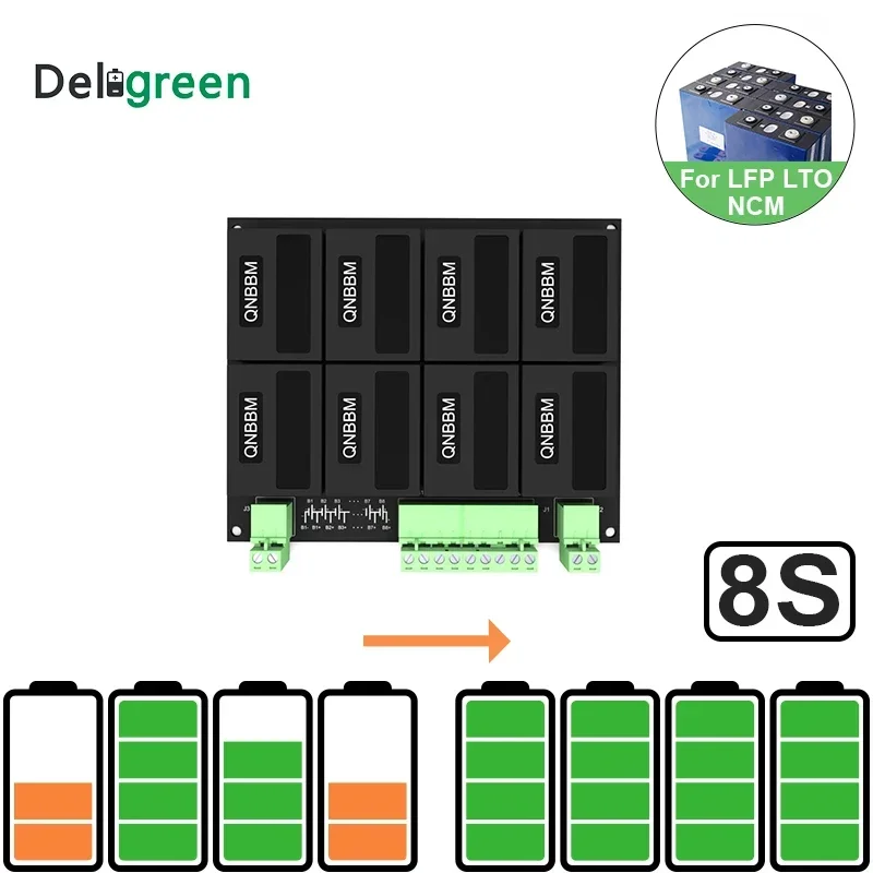 LH8s 24v battery balancer bms 200a active battery balancing for 24V battery pack make voltage difference within 10mV
LH8s 24v battery balancer bms 200a active battery balancing for 24V battery pack make voltage difference within 10mV