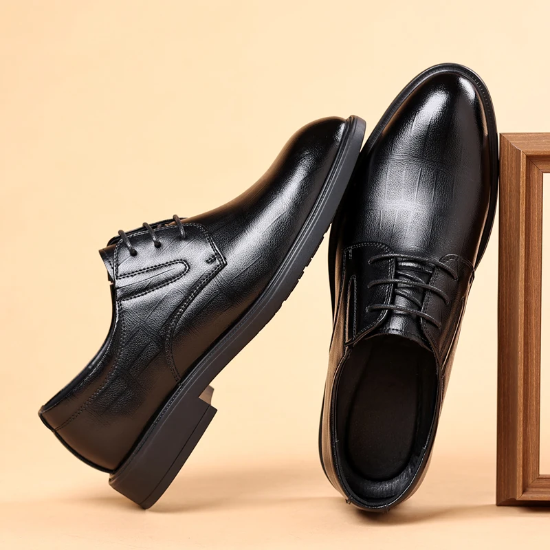 Men's Breathable Black Soft Leather Soft Bottom Spring and Summer Best Man Men's Business Formal Wear Casual Shoes Leather Shoes
Men's Breathable Black Soft Leather Soft Bottom Spring and Summer Best Man Men's Business Formal Wear Casual Shoes Leather Shoes