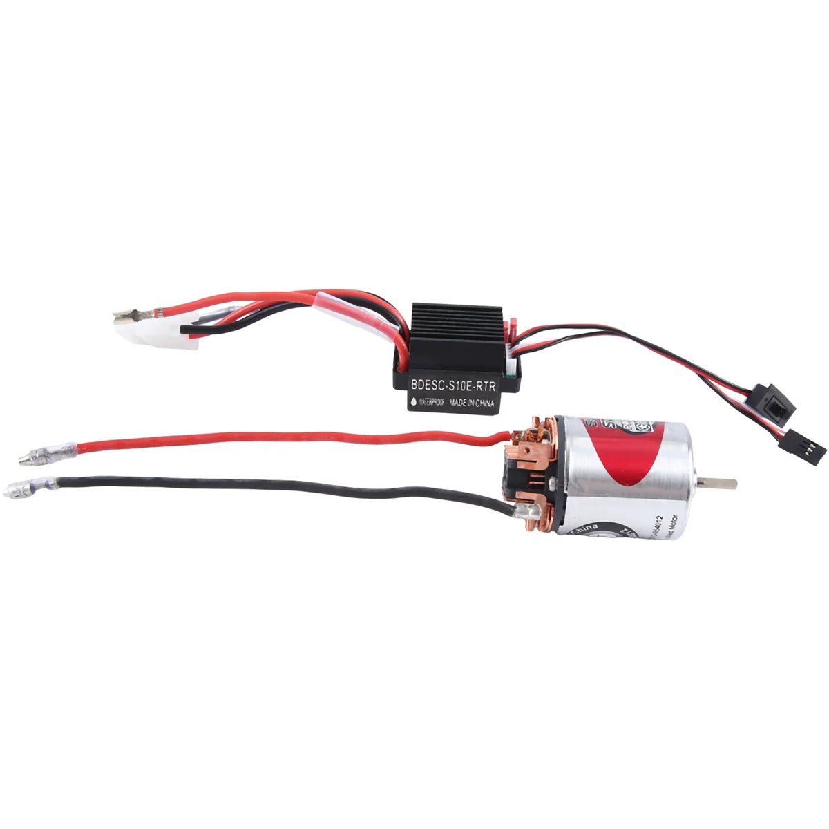 AAM-540 Brushed Motor 12T & 320A ESC Brushed Motor Speed Controller with 2A BEC for 1/10 RC Off-Road Racing Car Truck
AAM-540 Brushed Motor 12T & 320A ESC Brushed Motor Speed Controller with 2A BEC for 1/10 RC Off-Road Racing Car Truck
