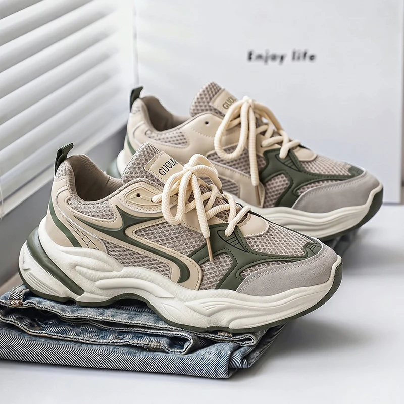 Casual Daily Outdoor Shoes Men Thickened Cushion Sole Sweat Proof Lining Trendy Street Style Versatile Male Walking Sneakers
Casual Daily Outdoor Shoes Men Thickened Cushion Sole Sweat Proof Lining Trendy Street Style Versatile Male Walking Sneakers
