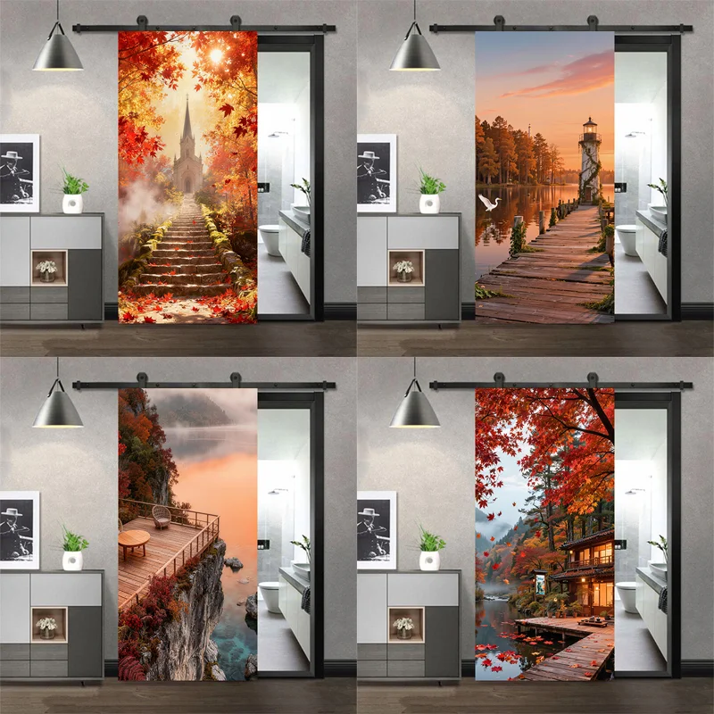 Door Stickers Autumn Landscape Wallpaper Modern Style PVC Self-adhesive Bedroom Toilet Decor Mural Poster
Door Stickers Autumn Landscape Wallpaper Modern Style PVC Self-adhesive Bedroom Toilet Decor Mural Poster