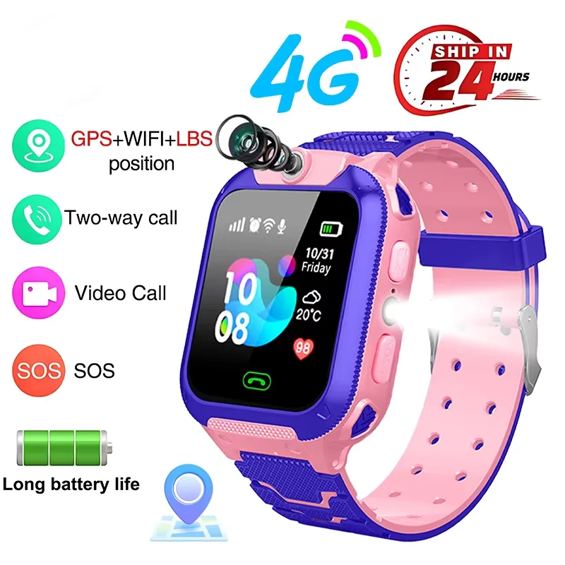 Kids 4G Smart Watch SOS GPS Location Sim Card Call Child SmartWatch Camera Waterproof Boys Girl Gift For Ios Android NEW
Kids 4G Smart Watch SOS GPS Location Sim Card Call Child SmartWatch Camera Waterproof Boys Girl Gift For Ios Android NEW