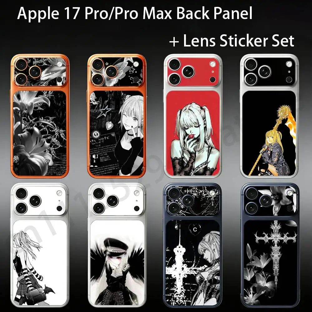 Misa D-Death N-Note Cross For iPhone 17pro/proMax Full body Back Cover Decal Skin Colorful Rear Protective Sticker Film
Misa D-Death N-Note Cross For iPhone 17pro/proMax Full body Back Cover Decal Skin Colorful Rear Protective Sticker Film