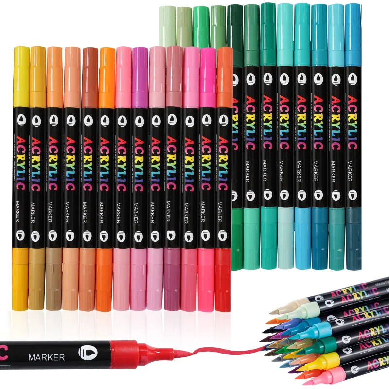 Кисть для акриловых маркеров с двойным наконечником, тонкий наконечник, на водной основе художника, набор 24–96 цветов для наскельной живописи, холста, дерева
Кисть для акриловых маркеров с двойным наконечником, тонкий наконечник, на водной основе художника, набор 24–96 цветов для наскельной живописи, холста, дерева