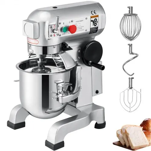 Commercial 10Qt Food Mixer 450W 3 Speeds Adjustable 110/178/390 RPM Heavy Duty 110V Stainless Steel Bowl Dough Hooks Electric 
Commercial 10Qt Food Mixer 450W 3 Speeds Adjustable 110/178/390 RPM Heavy Duty 110V Stainless Steel Bowl Dough Hooks Electric