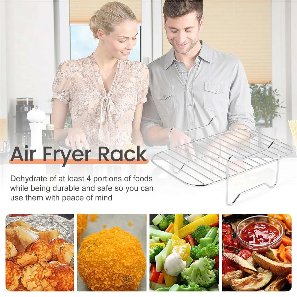 HOT Air Fryer Rack for Ninja DZ201/DZ401 Foodi Accessories Stainless Steel Multi-Layer Stackable Dehydrator Rack
HOT Air Fryer Rack for Ninja DZ201/DZ401 Foodi Accessories Stainless Steel Multi-Layer Stackable Dehydrator Rack