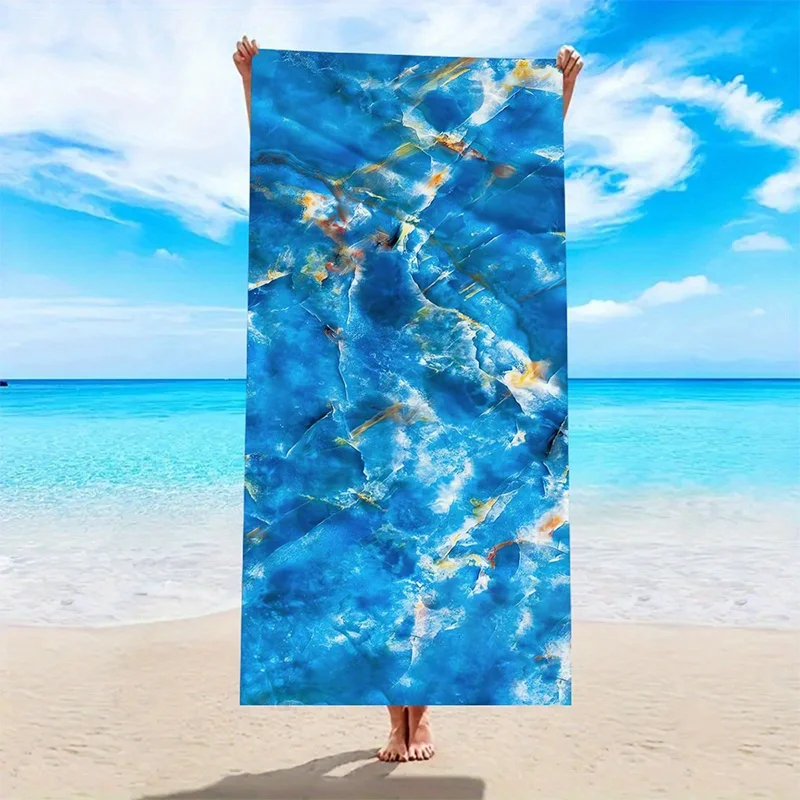 Beach Towel Abstract Blue Printed Pattern Sun Protection Windproof Suitable for Swimming Pool Camping Travel Blanket 
Beach Towel Abstract Blue Printed Pattern Sun Protection Windproof Suitable for Swimming Pool Camping Travel Blanket