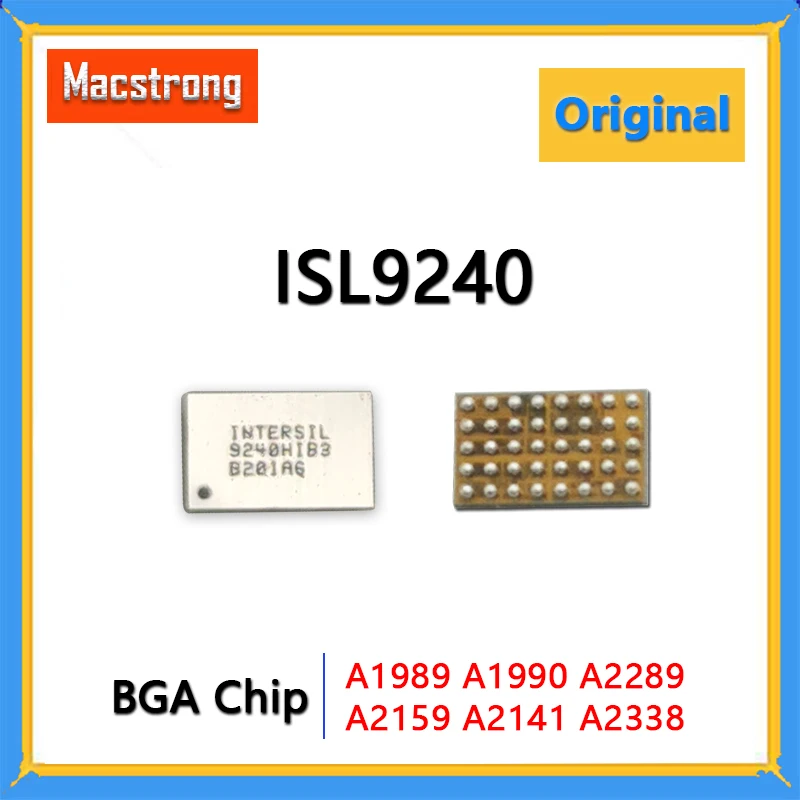 Оригинальный Новый чипсет ISL9240 ISL9240HI 9240HI BGA для материнской платы MacBook Pro, материнская плата, бак, Φ A1989 A1990
Оригинальный Новый чипсет ISL9240 ISL9240HI 9240HI BGA для материнской платы MacBook Pro, материнская плата, бак, Φ A1989 A1990