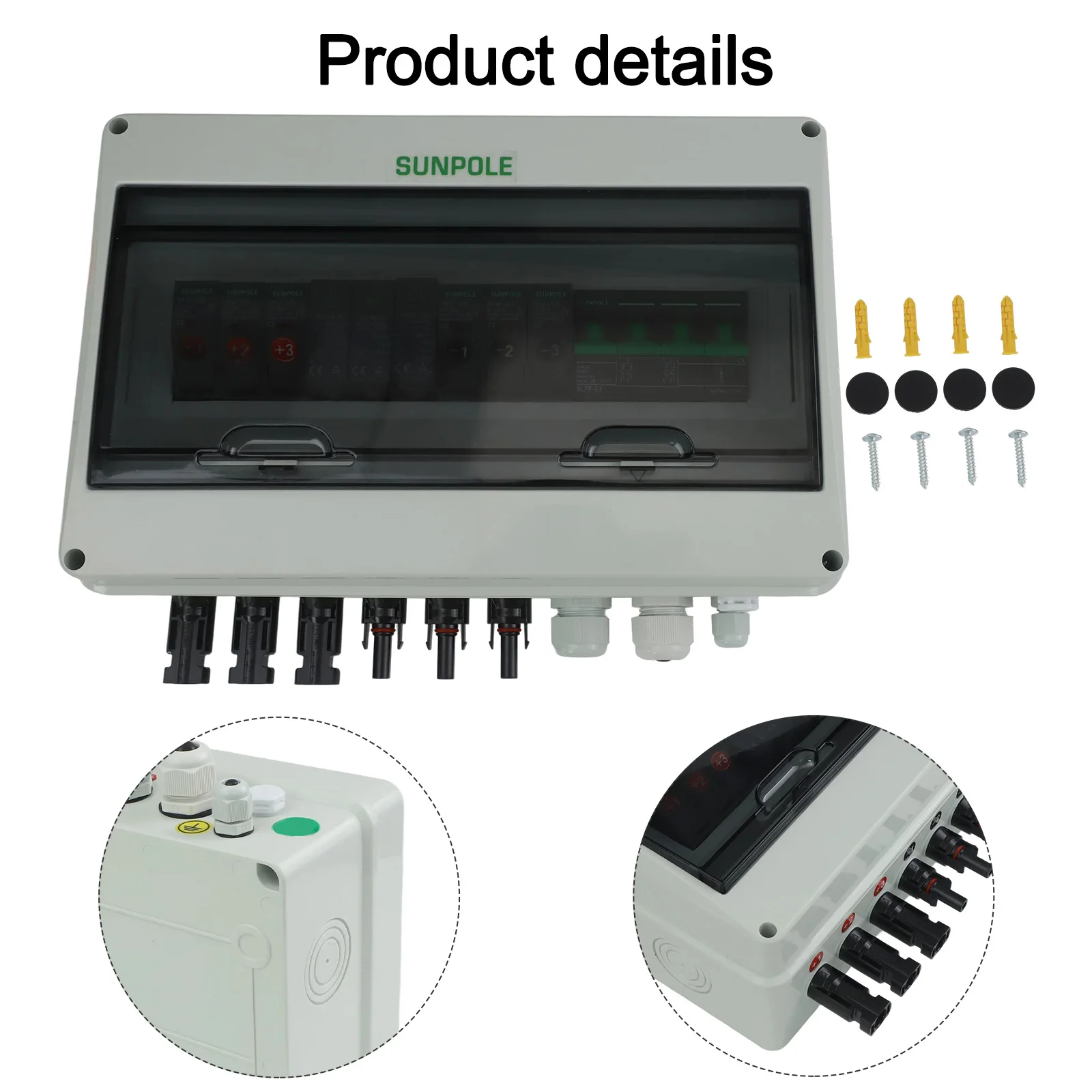 Combiner Boxes PV Combiner Box Dustproof IP65 Waterproof Over-load Protection Real-time Detection Voltage 1000V
Combiner Boxes PV Combiner Box Dustproof IP65 Waterproof Over-load Protection Real-time Detection Voltage 1000V
