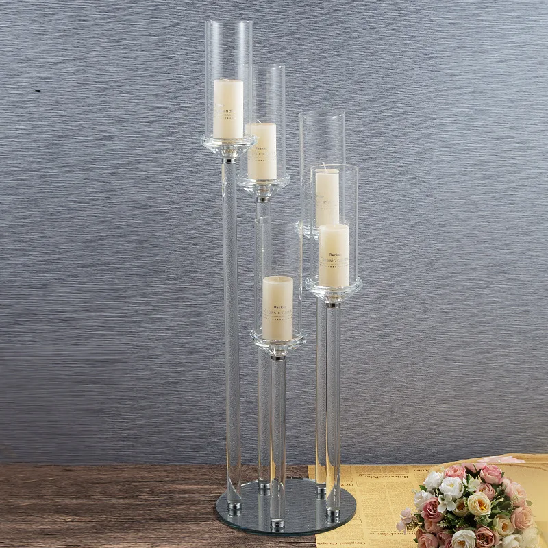 Cross-border explosion crystal candle holder ornament 2025 design hotel studio wedding props
Cross-border explosion crystal candle holder ornament 2025 design hotel studio wedding props