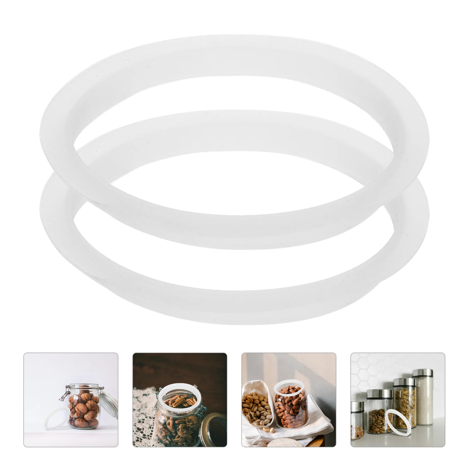 10pcs Silicone Sealing Rings 60mm White Glass Jars Reusable Storage Lids Bottle Supplies Seal Gaskets
10pcs Silicone Sealing Rings 60mm White Glass Jars Reusable Storage Lids Bottle Supplies Seal Gaskets
