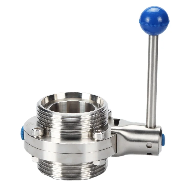 Sanitary manual threaded butterfly valve 304 stainless steel fermenter zero dead zone
Sanitary manual threaded butterfly valve 304 stainless steel fermenter zero dead zone