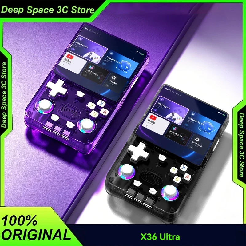 X36 Ultra Handheld Game Console Android 10 Dual System 4.2 Inch IPS WiFi Online Play RGB Joystick Retro Video Game Player Pocket
X36 Ultra Handheld Game Console Android 10 Dual System 4.2 Inch IPS WiFi Online Play RGB Joystick Retro Video Game Player Pocket
