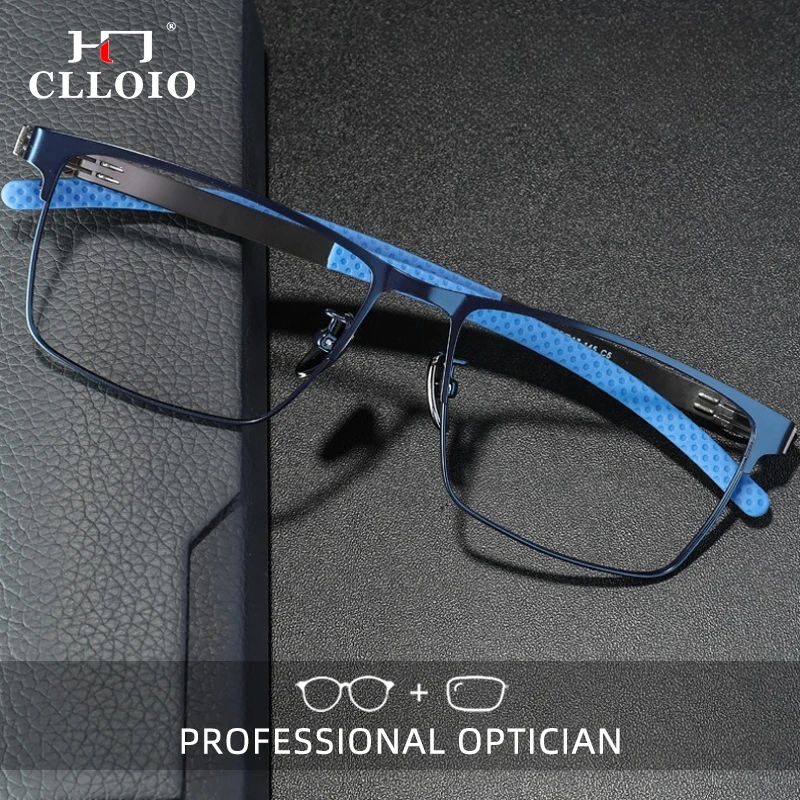 CLLOIO Business Sporty Screwless Titanium Reading Glasses Blue Light Blocking Myopia Glasses Progressive Prescription Eyewear
CLLOIO Business Sporty Screwless Titanium Reading Glasses Blue Light Blocking Myopia Glasses Progressive Prescription Eyewear