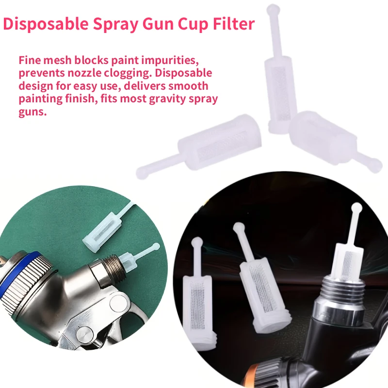 30/50/60-piece spray gun filters, suitable for painting operations. The fine mesh is a high-quality accessory for spray guns
30/50/60-piece spray gun filters, suitable for painting operations. The fine mesh is a high-quality accessory for spray guns
