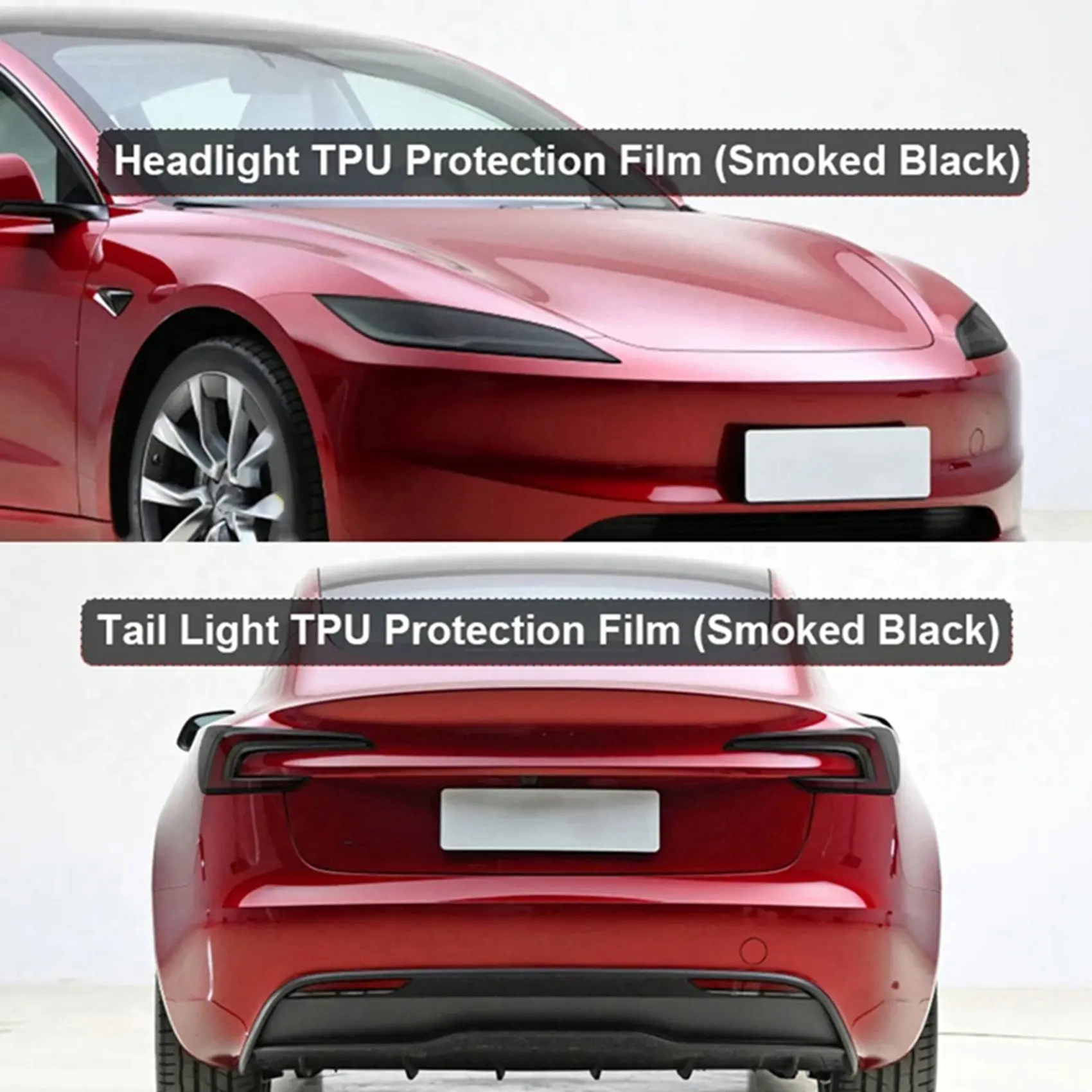For Tesla Model 3 Highland 2024 Headlight+Rear Tail Light Protector Film TPU Headlights Tail Lamp Sticker Protection Replacement
For Tesla Model 3 Highland 2024 Headlight+Rear Tail Light Protector Film TPU Headlights Tail Lamp Sticker Protection Replacement