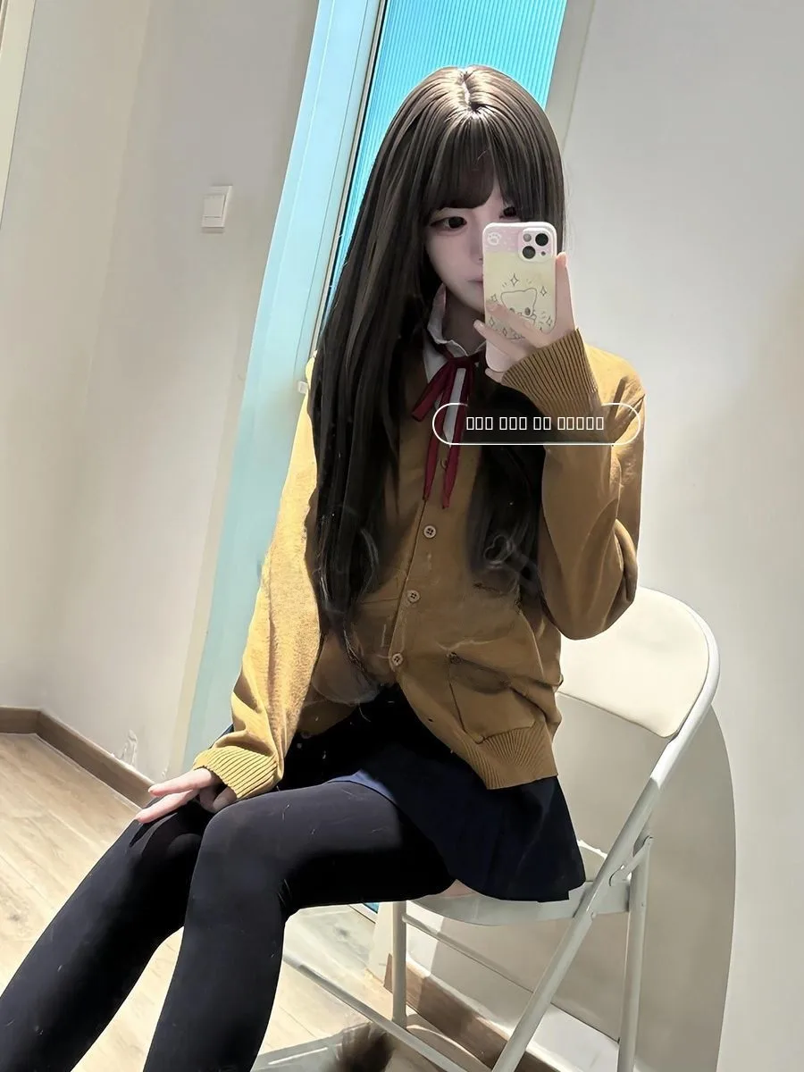 College Sle JK orm Вязаный свитер Ранняя осень Свободный универсальный открытый кардиган Свитер-юбка Комплект для студентов
College Sle JK orm Вязаный свитер Ранняя осень Свободный универсальный открытый кардиган Свитер-юбка Комплект для студентов