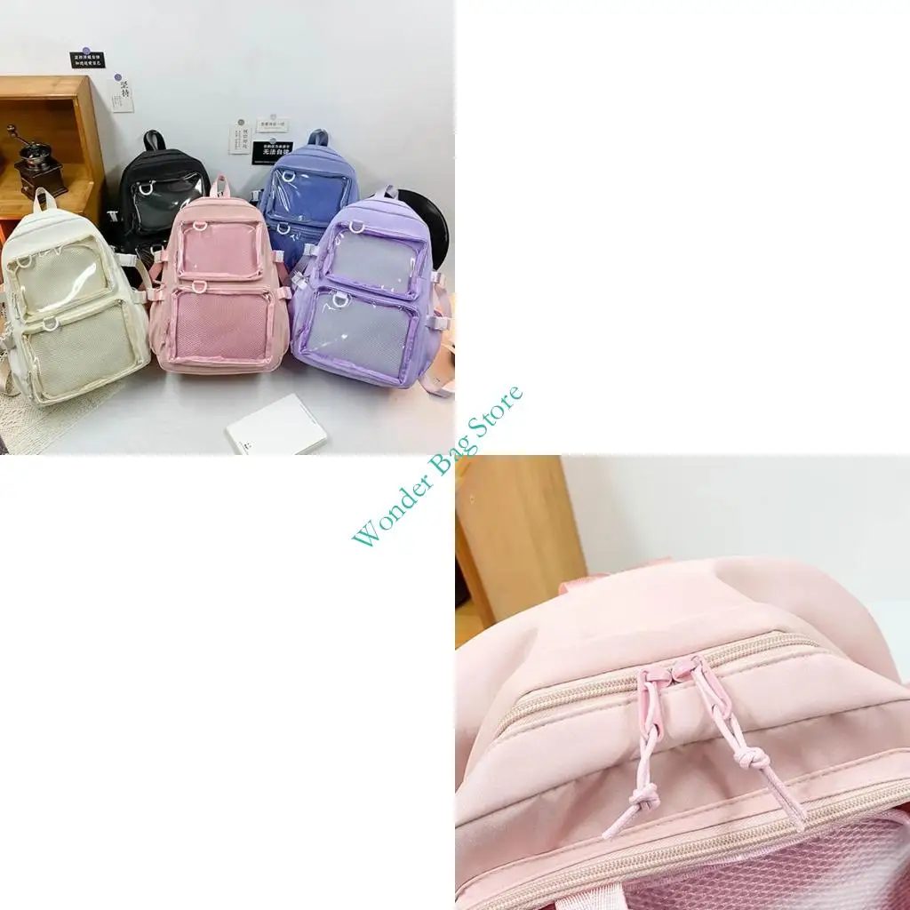 H3CB Japanese Student Anime Nylon Backpack Clear Pockets Large Capacity School Bag
H3CB Japanese Student Anime Nylon Backpack Clear Pockets Large Capacity School Bag