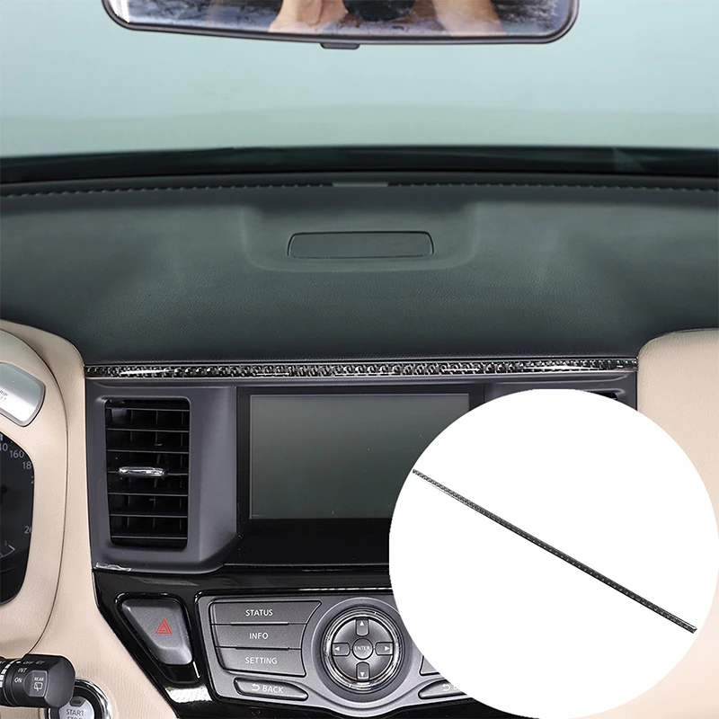 Soft Carbon Fiber Car Central Control Decorative Strip Sticker For Nissan Pathfinder 2013-2018 Car Interior Accessories
Soft Carbon Fiber Car Central Control Decorative Strip Sticker For Nissan Pathfinder 2013-2018 Car Interior Accessories