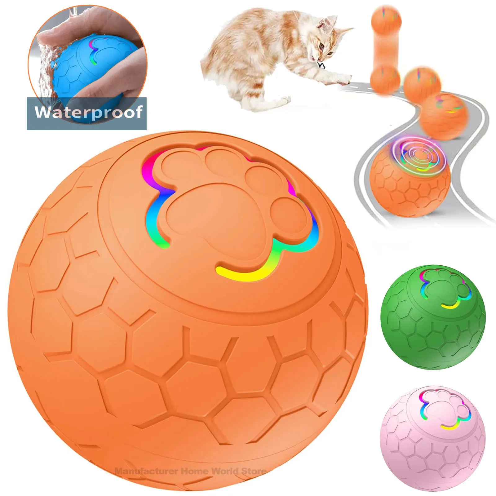 Smart Dog Toy Ball Electronic Interactive Pet Toy Ball USB Automatic Bouncing Rolling Toy Ball With RGB Lights Puppy Cat Product
Smart Dog Toy Ball Electronic Interactive Pet Toy Ball USB Automatic Bouncing Rolling Toy Ball With RGB Lights Puppy Cat Product