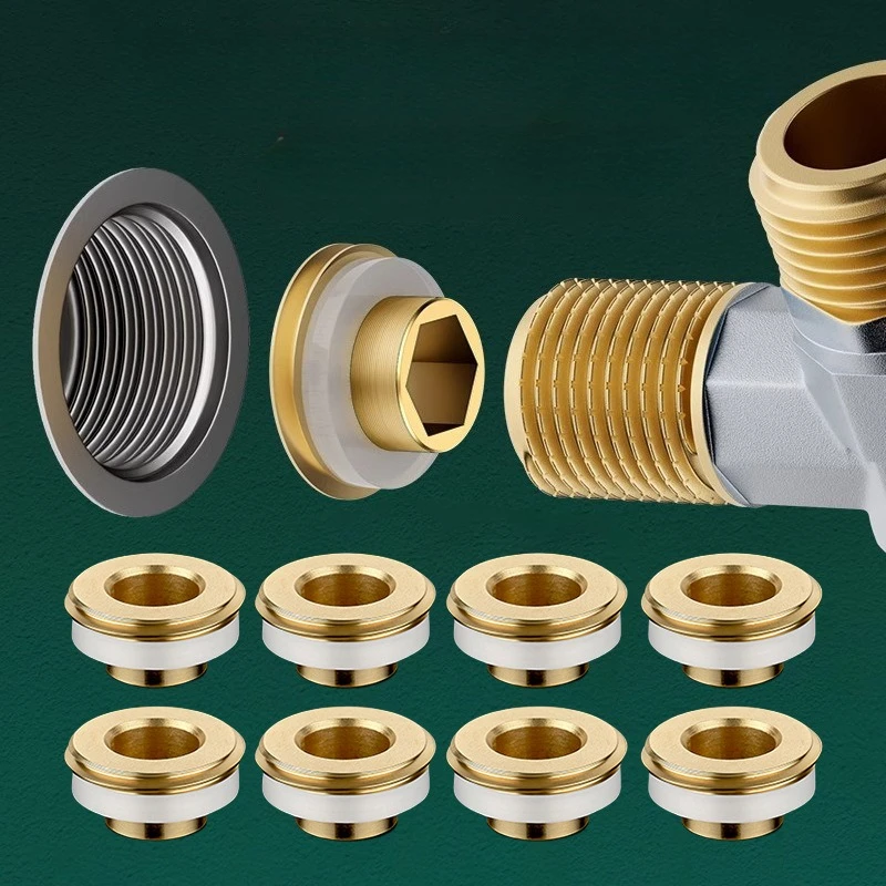 Copper Sealing Gasket for Water Pipe 4-point Joint Faucet Angle Valve with No Raw Material and Leak Proof Silicone Copper Gasket
Copper Sealing Gasket for Water Pipe 4-point Joint Faucet Angle Valve with No Raw Material and Leak Proof Silicone Copper Gasket