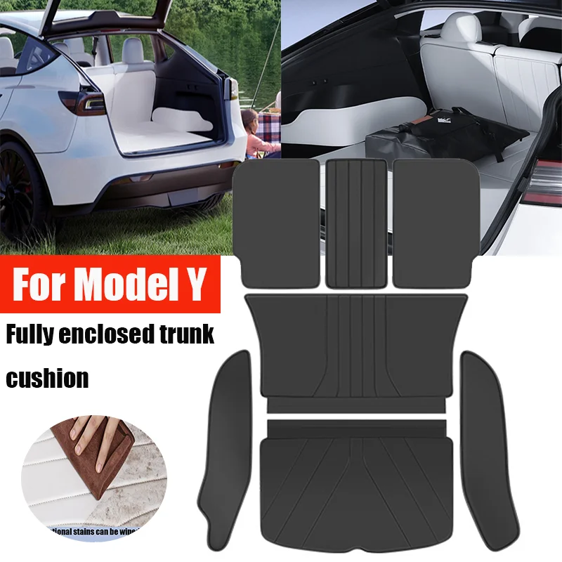 Кожаные коврики в багажник для Tesla Model Y 2017-2025 гг., полностью окруженные водонепроницаемые нескользящие коврики, напольный коврик на заказ для Tesla Model Y
Кожаные коврики в багажник для Tesla Model Y 2017-2025 гг., полностью окруженные водонепроницаемые нескользящие коврики, напольный коврик на заказ для Tesla Model Y