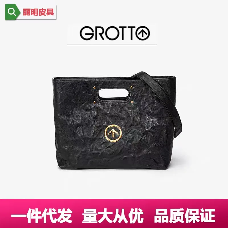 GROTTO Black Stone Tote Bag, Bigpeace Versatile Simple Handbag, Business Fashion Women's Single Shoulder Crossbody Bag
GROTTO Black Stone Tote Bag, Bigpeace Versatile Simple Handbag, Business Fashion Women's Single Shoulder Crossbody Bag