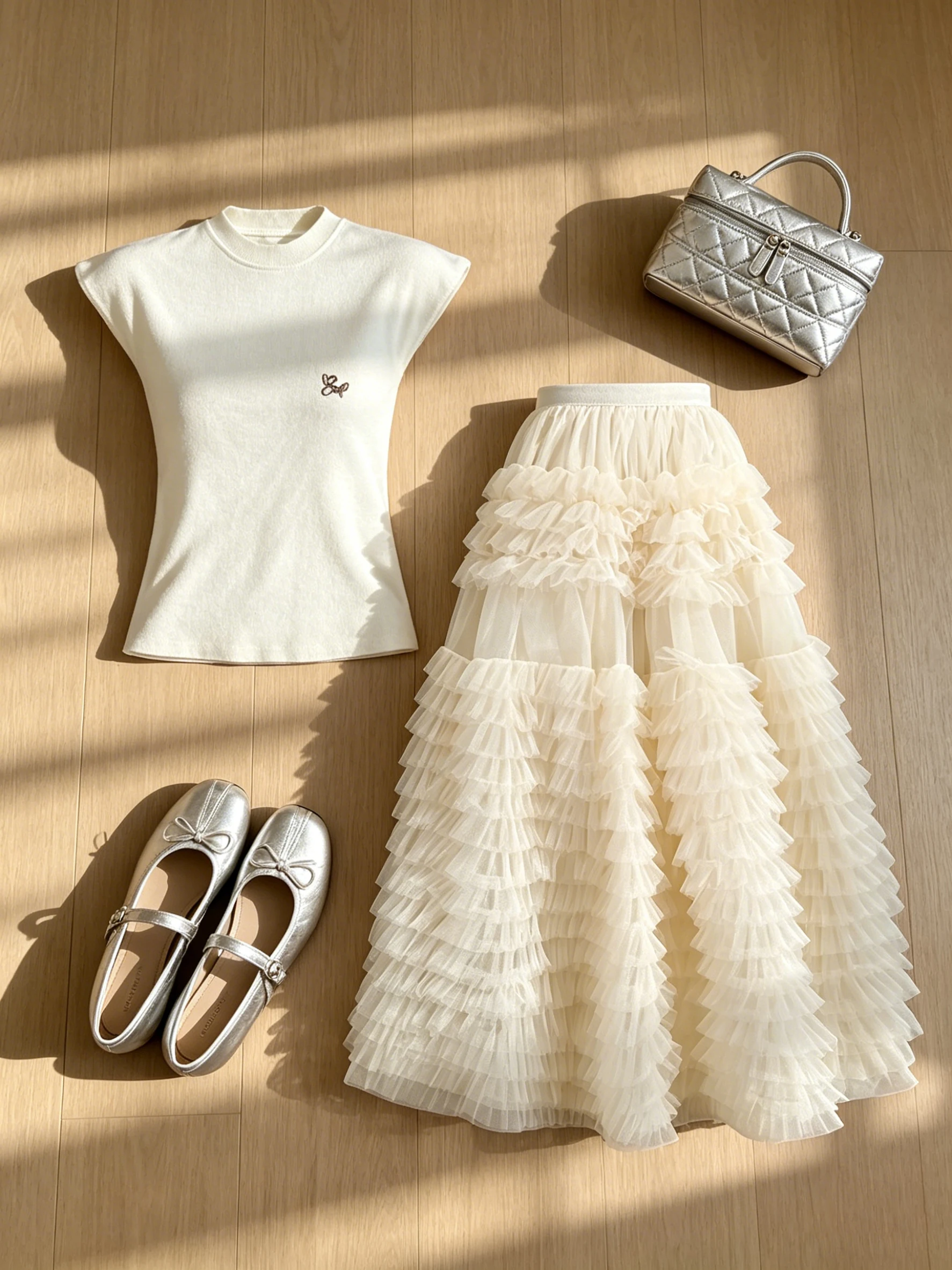 Parkyeon Korean Style Short Sleeve T-Shirt Top Women Summer New Net Half Skirt Set High Quality Casual Fashion Ensemble
Parkyeon Korean Style Short Sleeve T-Shirt Top Women Summer New Net Half Skirt Set High Quality Casual Fashion Ensemble