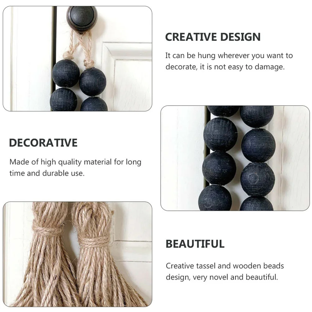 4 Pcs Door Handle Decoration Pendant Ornament Rustic Bead Tassel Hanging Pendants Wall Wooden Small Accents
4 Pcs Door Handle Decoration Pendant Ornament Rustic Bead Tassel Hanging Pendants Wall Wooden Small Accents