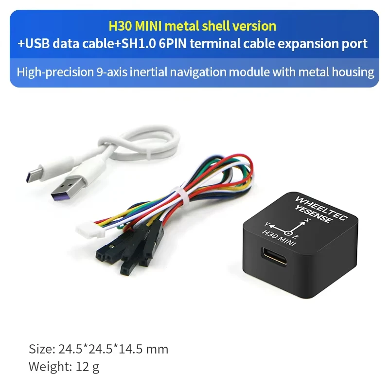 IMU Inertial Navigation Module H30 Gyroscope High-Precision 9-Axis AHRS Attitude Sensor with ROS2 Support for Drone And Robot Ap
IMU Inertial Navigation Module H30 Gyroscope High-Precision 9-Axis AHRS Attitude Sensor with ROS2 Support for Drone And Robot Ap