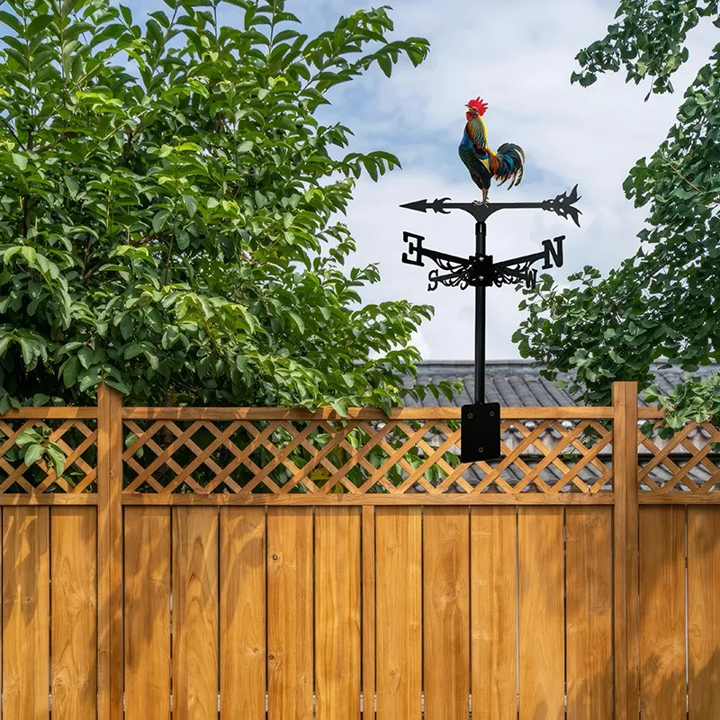 New Outdoor Metal Rotating Iron Weathervane,Garden/Roof/Terrace/Villa Animal Ornament Rooster
New Outdoor Metal Rotating Iron Weathervane,Garden/Roof/Terrace/Villa Animal Ornament Rooster