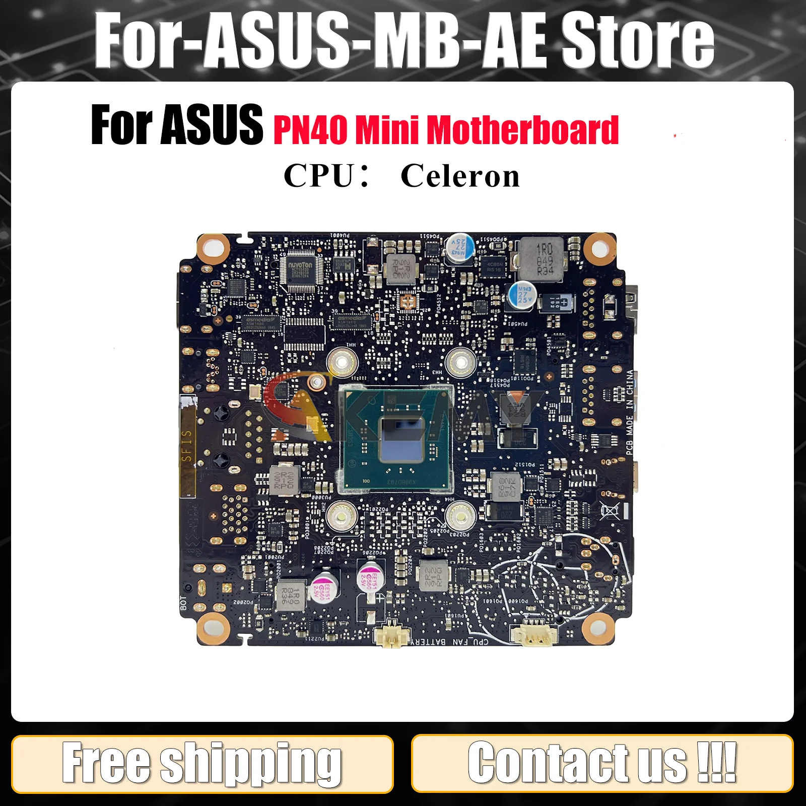 Материнская плата для ноутбука PN40 для ASUS Mini PC PN40 PN40, материнская плата для ноутбука с процессором Celeron, 100% тестирование, ОК, быстрая доставка, высокое качество 
Материнская плата для ноутбука PN40 для ASUS Mini PC PN40 PN40, материнская плата для ноутбука с процессором Celeron, 100% тестирование, ОК, быстрая доставка, высокое качество