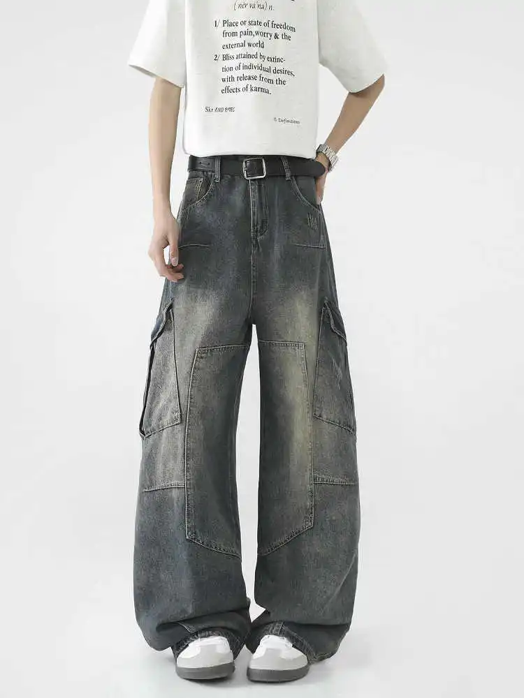 Women's Cargo Jeans Baggy Grunge Denim Trousers Harajuku Vintage Y2k Jeans Long Pants Japanese 2000s Style Oversize Clothes 2025
Women's Cargo Jeans Baggy Grunge Denim Trousers Harajuku Vintage Y2k Jeans Long Pants Japanese 2000s Style Oversize Clothes 2025