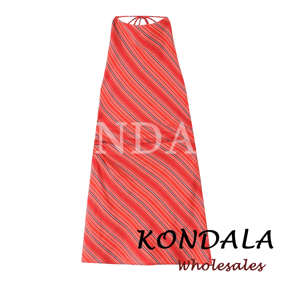 KONDALA Chic Striped Sexy Party Women Mini Dress Sheath Backless Folds Fashion 2026 Neck-mounted Holiday Summer Female Vestidos
KONDALA Chic Striped Sexy Party Women Mini Dress Sheath Backless Folds Fashion 2026 Neck-mounted Holiday Summer Female Vestidos