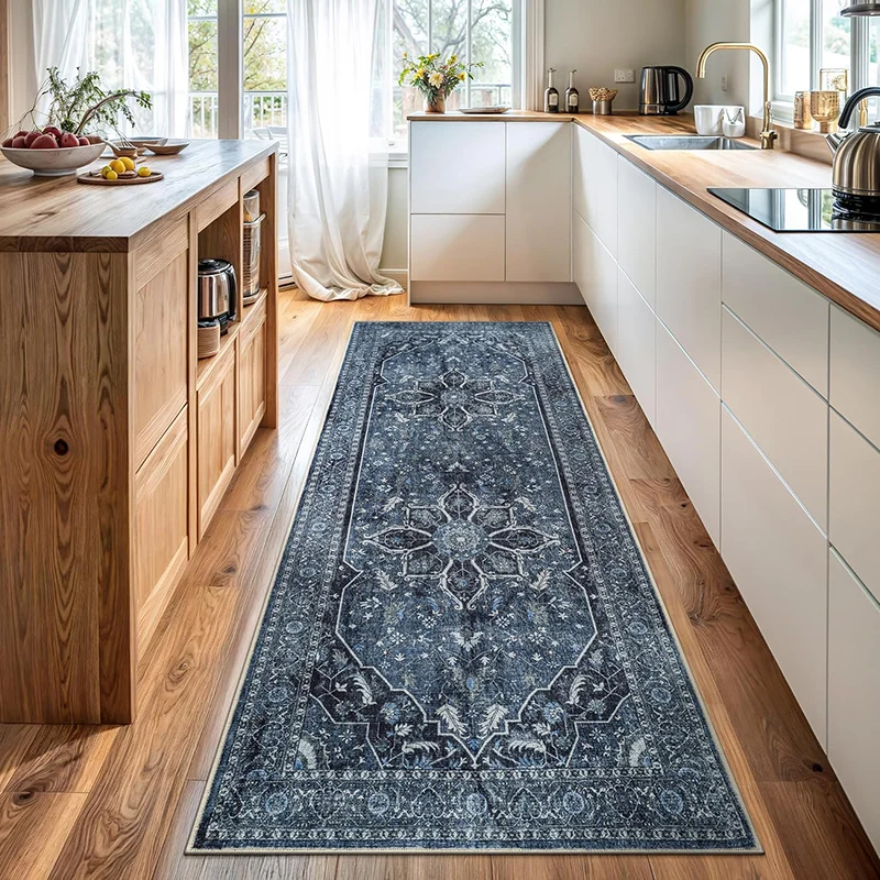 Corridor Carpet Runner Rug Hallway Long Carpets Machine Washable Non-Slip Floor Mat Retro Style Blue Print Home Decoration Rugs
Corridor Carpet Runner Rug Hallway Long Carpets Machine Washable Non-Slip Floor Mat Retro Style Blue Print Home Decoration Rugs