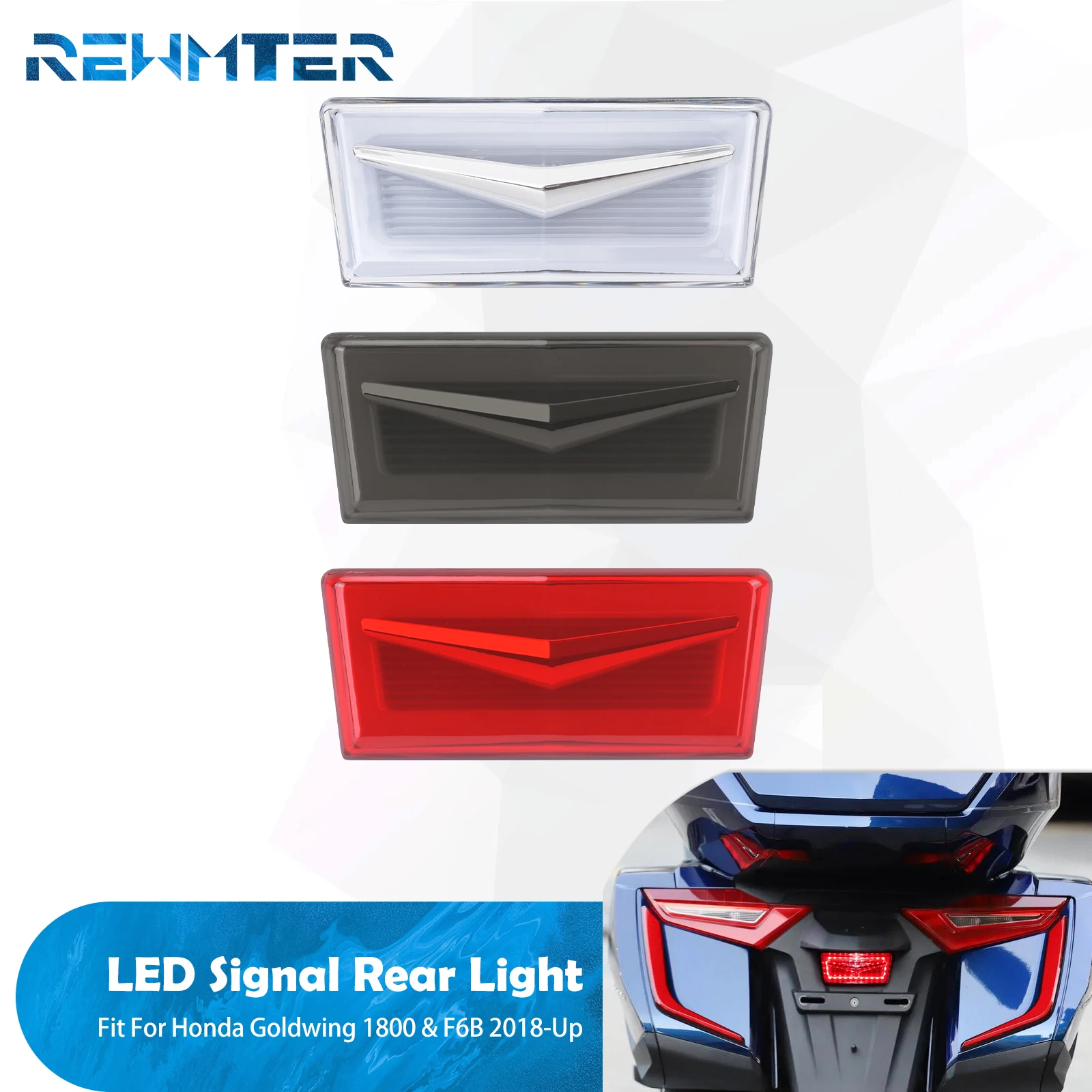 Motorcycle Rear LED Reflctor Light Brake Taillight Trunk Fender Replacement Lamp For Honda Gold Wing 1800 Tour DCT F6B 2018-Up
Motorcycle Rear LED Reflctor Light Brake Taillight Trunk Fender Replacement Lamp For Honda Gold Wing 1800 Tour DCT F6B 2018-Up