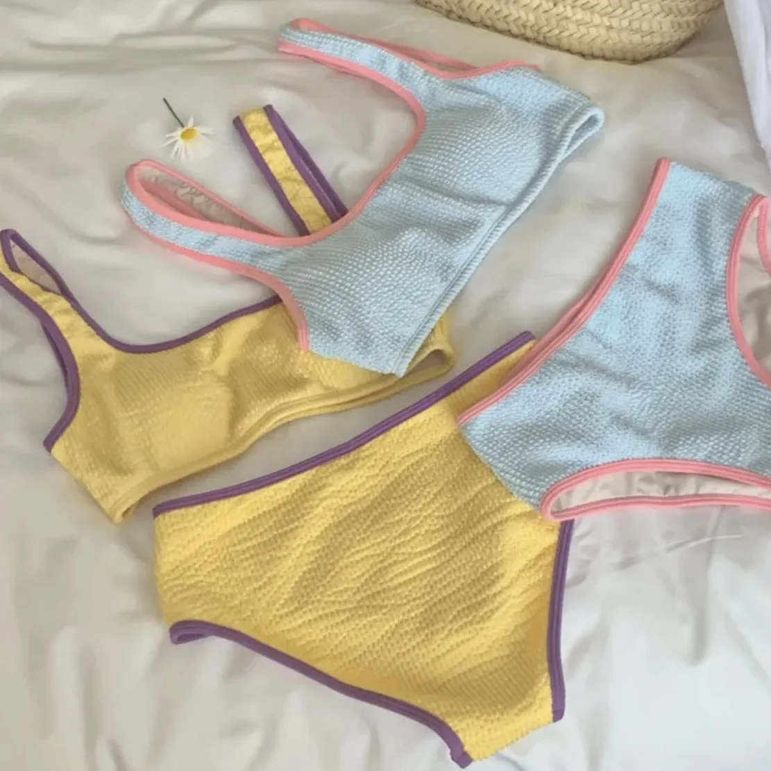 2023 New Fashion Women Bikini Solid Color Swimwear Backless Sexy Tankini Two-Piece Hot Spring Swimsuit
2023 New Fashion Women Bikini Solid Color Swimwear Backless Sexy Tankini Two-Piece Hot Spring Swimsuit