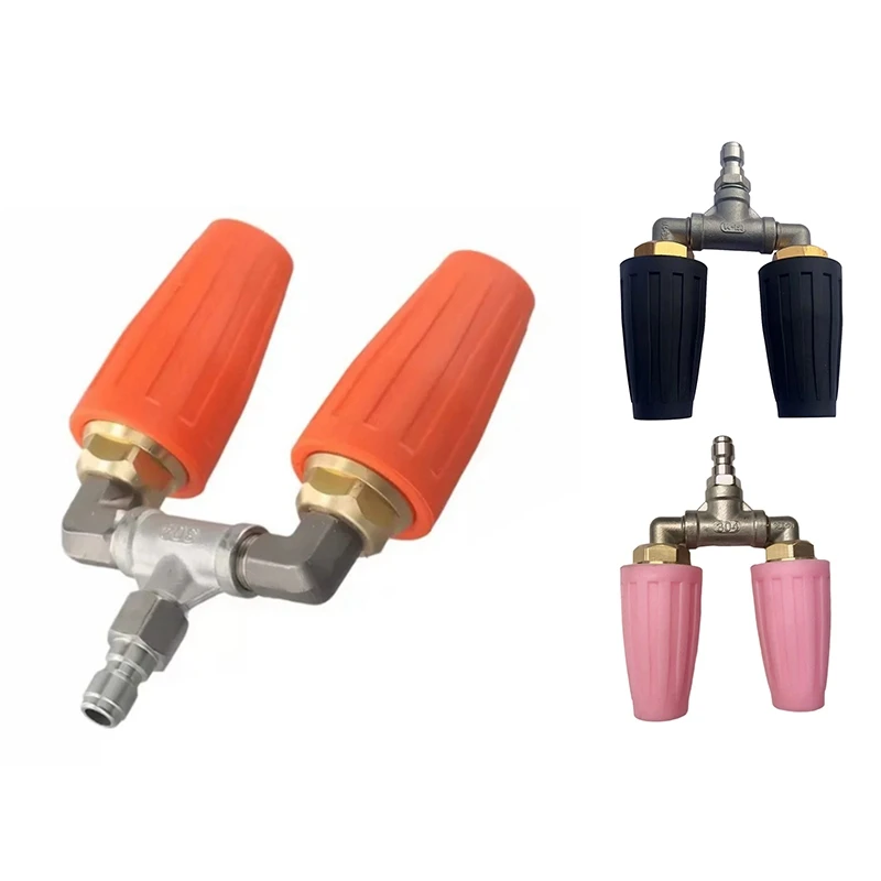 High Pressure Washer Rotating Dual Turbo Nozzle Spray Tip 1/4In 4000PSI Replacement Nozzle Spray Tip Garden Cleaning Tool
High Pressure Washer Rotating Dual Turbo Nozzle Spray Tip 1/4In 4000PSI Replacement Nozzle Spray Tip Garden Cleaning Tool