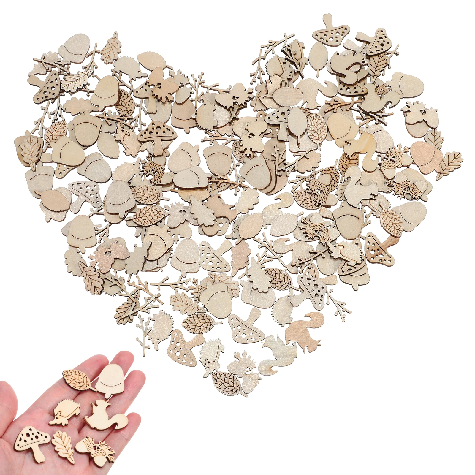 200Pcs Wood Slices Wooden Animals Unfinished Crafts DIY Ornaments Exquisite Shapes Natural Material Wood Slices
200Pcs Wood Slices Wooden Animals Unfinished Crafts DIY Ornaments Exquisite Shapes Natural Material Wood Slices