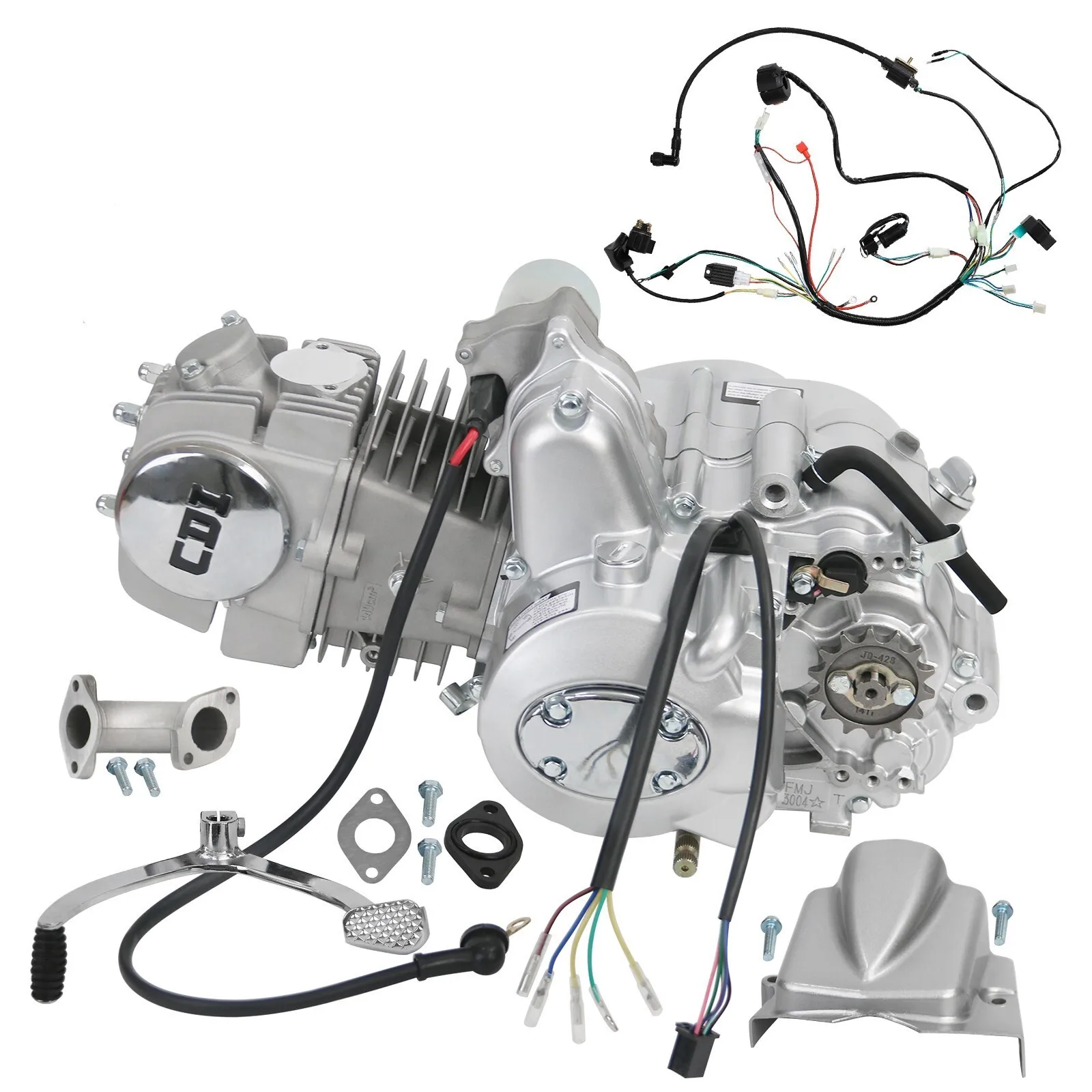 140cc ATV Engine Motor 3+1 Semi Auto W/ Reverse Electric Start ATV Go Kart
140cc ATV Engine Motor 3+1 Semi Auto W/ Reverse Electric Start ATV Go Kart
