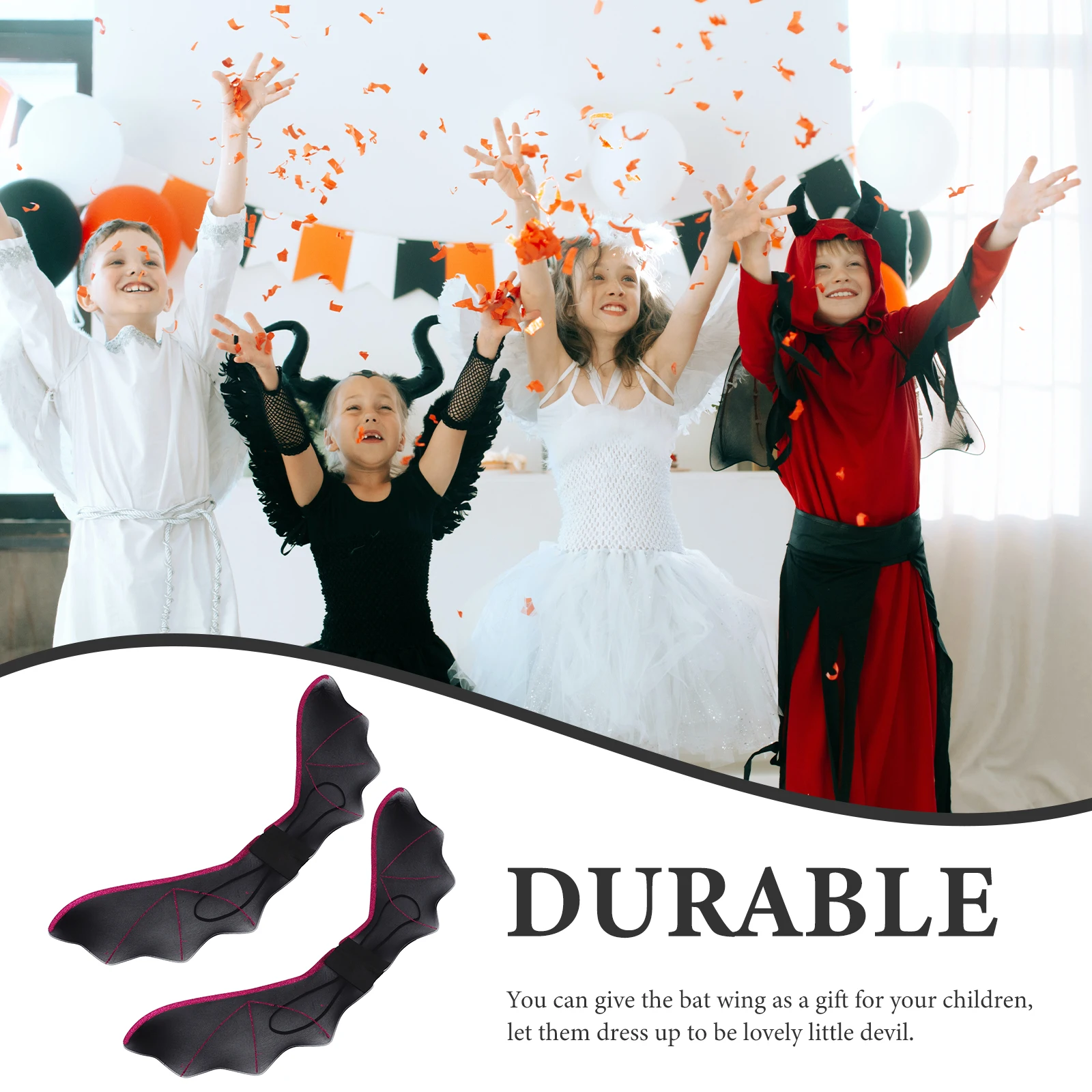 2Pcs Bat Wings for Kids Adults Halloween Decorations Polyester Costume Accessories Cosplay Wings Perfect for Parties Festivals
2Pcs Bat Wings for Kids Adults Halloween Decorations Polyester Costume Accessories Cosplay Wings Perfect for Parties Festivals