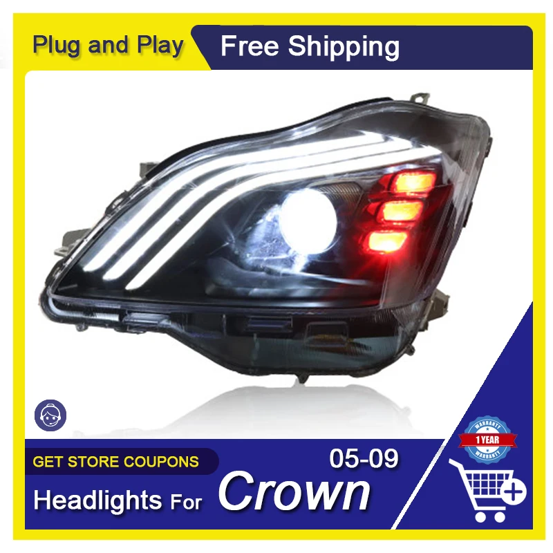 Автомобильные фары для TOYOTA Crown 2005-2009, для Maybach Style Eagle Eye, полный фотообъектив + Динамический сигнал поворота, передние фары в сборе
Автомобильные фары для TOYOTA Crown 2005-2009, для Maybach Style Eagle Eye, полный фотообъектив + Динамический сигнал поворота, передние фары в сборе