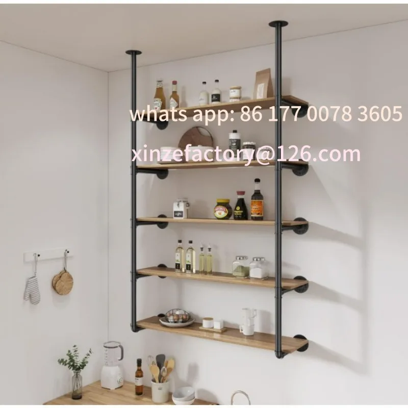 Customizable Industrial Iron Pipe Rack Wall Mounted Kitchen Bathroom Pipe Rack Bookcase Living Room Storage
Customizable Industrial Iron Pipe Rack Wall Mounted Kitchen Bathroom Pipe Rack Bookcase Living Room Storage