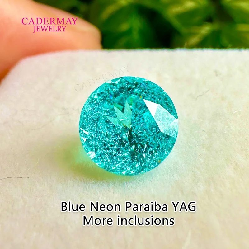 Cadermay Blue Neon Paraiba Yttrium Aluminium Garnet 5mm-12mm Round Shape Lab Paraiba YAG Gemstones For Making Jewelry
Cadermay Blue Neon Paraiba Yttrium Aluminium Garnet 5mm-12mm Round Shape Lab Paraiba YAG Gemstones For Making Jewelry