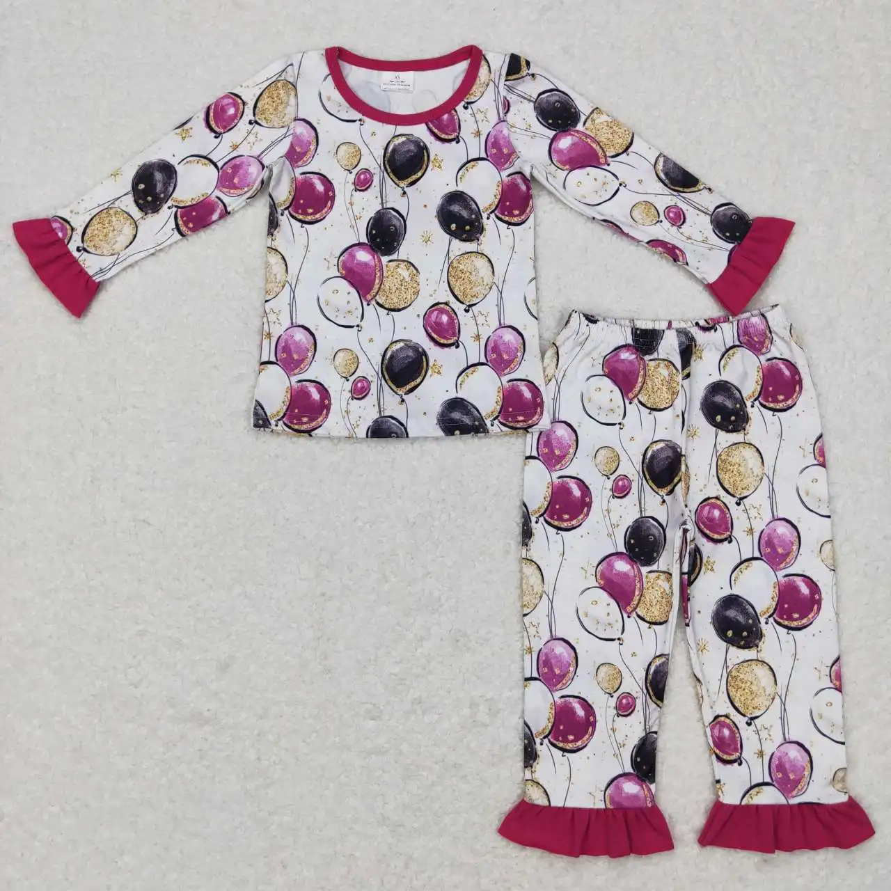 New Wholesale Autumn And Winter Girls' Long-Sleeved Trousers New Year's Suit With Round Neck Elements And Bright Colors
New Wholesale Autumn And Winter Girls' Long-Sleeved Trousers New Year's Suit With Round Neck Elements And Bright Colors